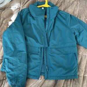 Lululemon size 10 Always Effortless jacket teal - great condition, rarely worn!